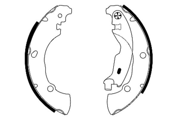 HELLA PAGID Piduriklotside komplekt 8DB 355 005-171